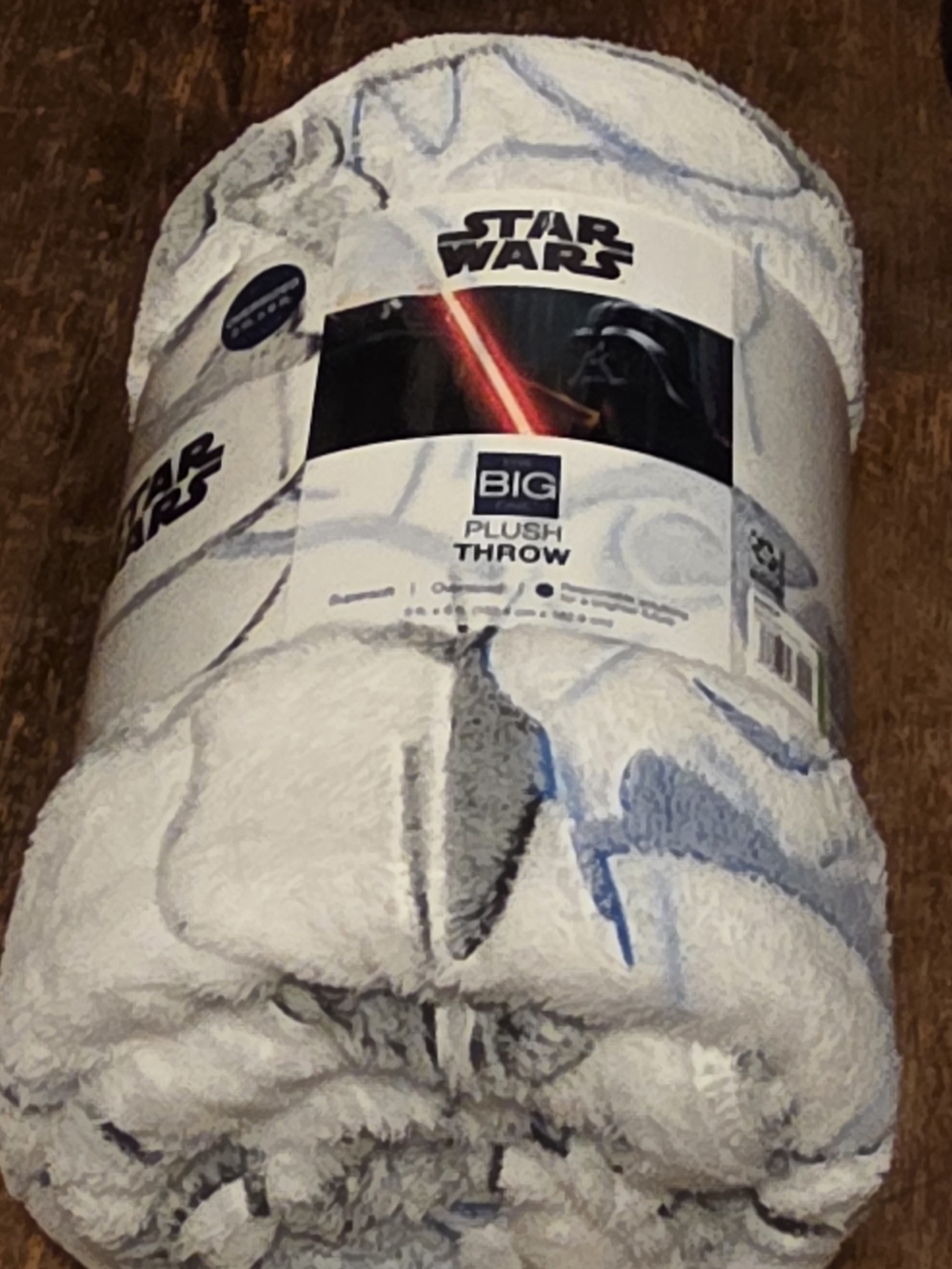Star Wars Plush Throw Blanket - White, Gray, Blue